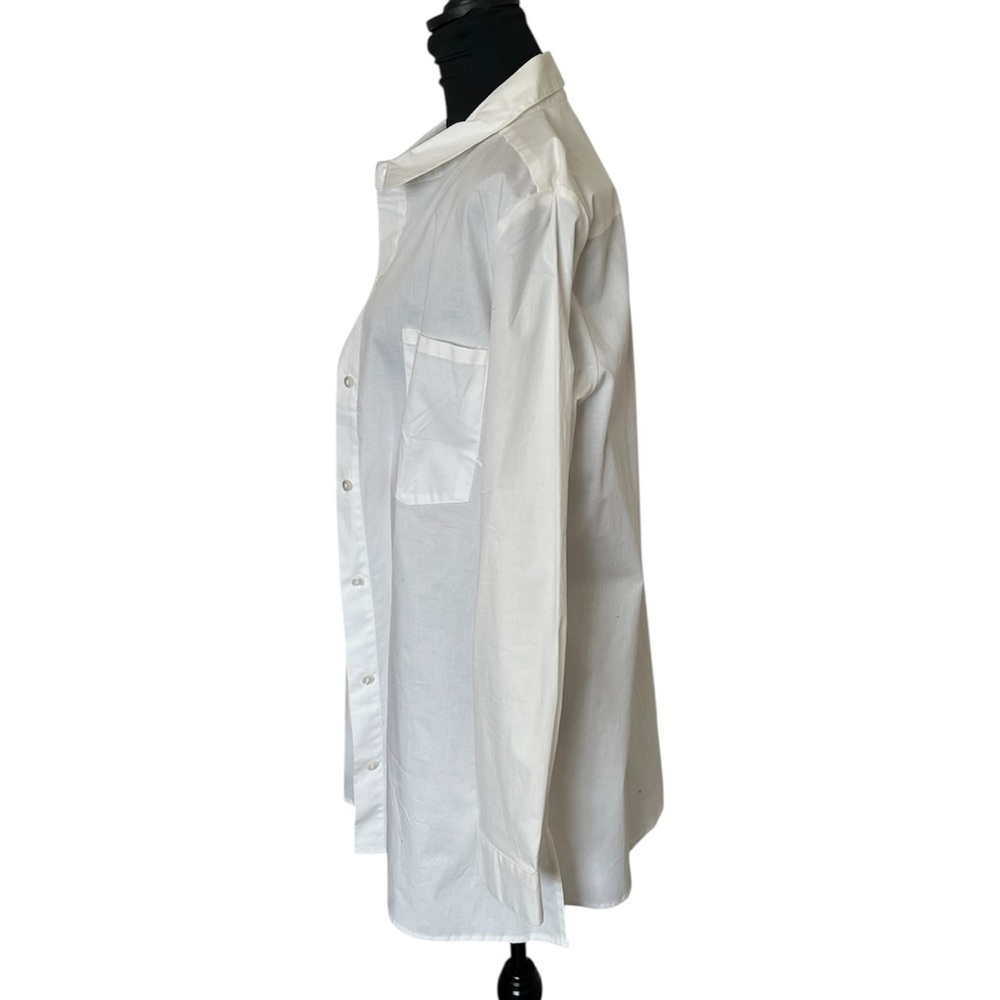 Classic White Button-Up Shirt by Metrostyle Size Large - Picture 3 of 5